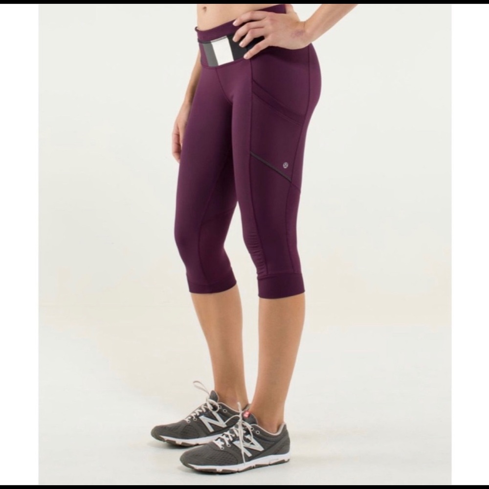 Lululemon Run for Fun crop leggings sz 4